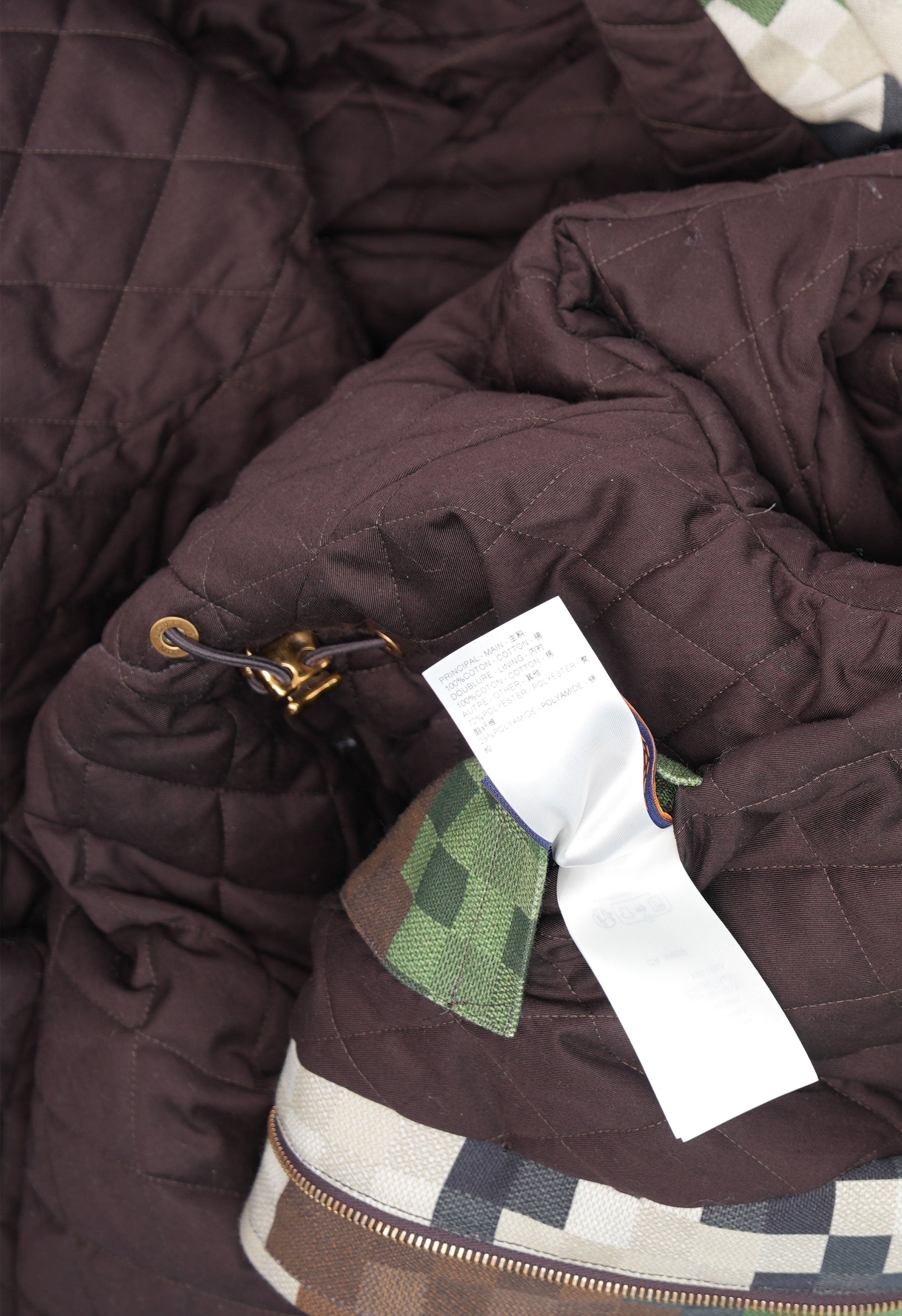 Runway Cotton Damier Parka