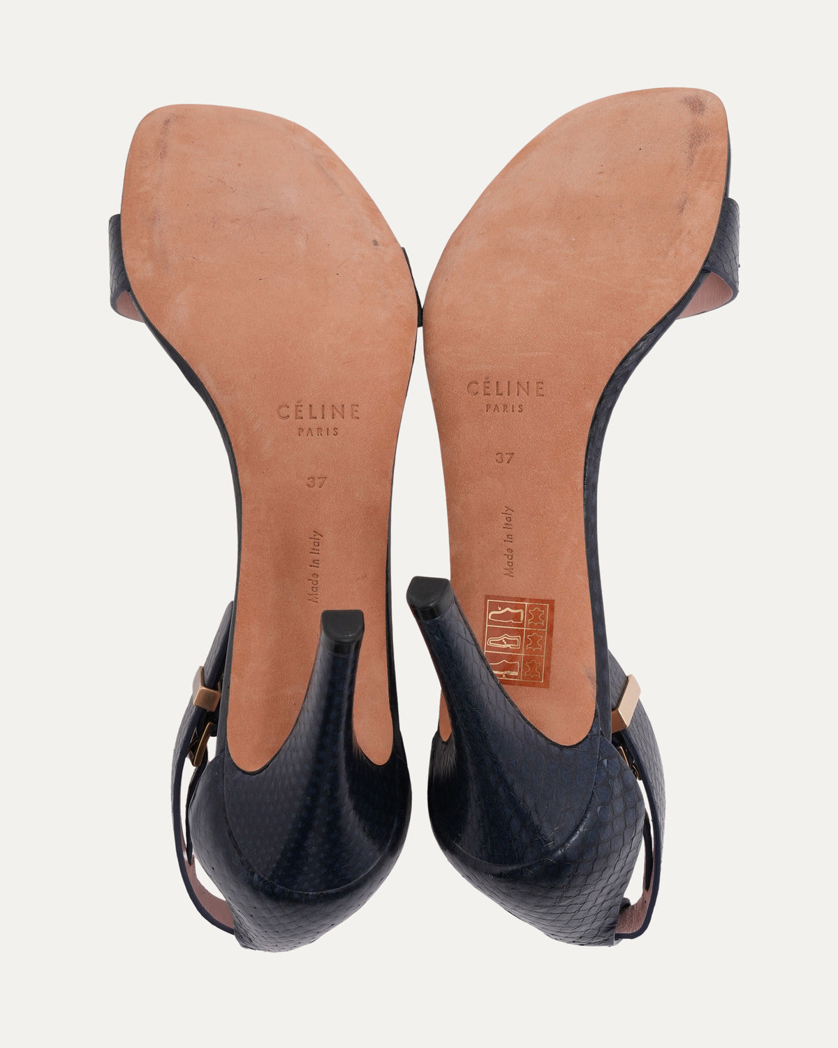 Python Stiletto Sandals
