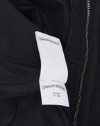 Nylon and Leather Sedated Zipper Shirt