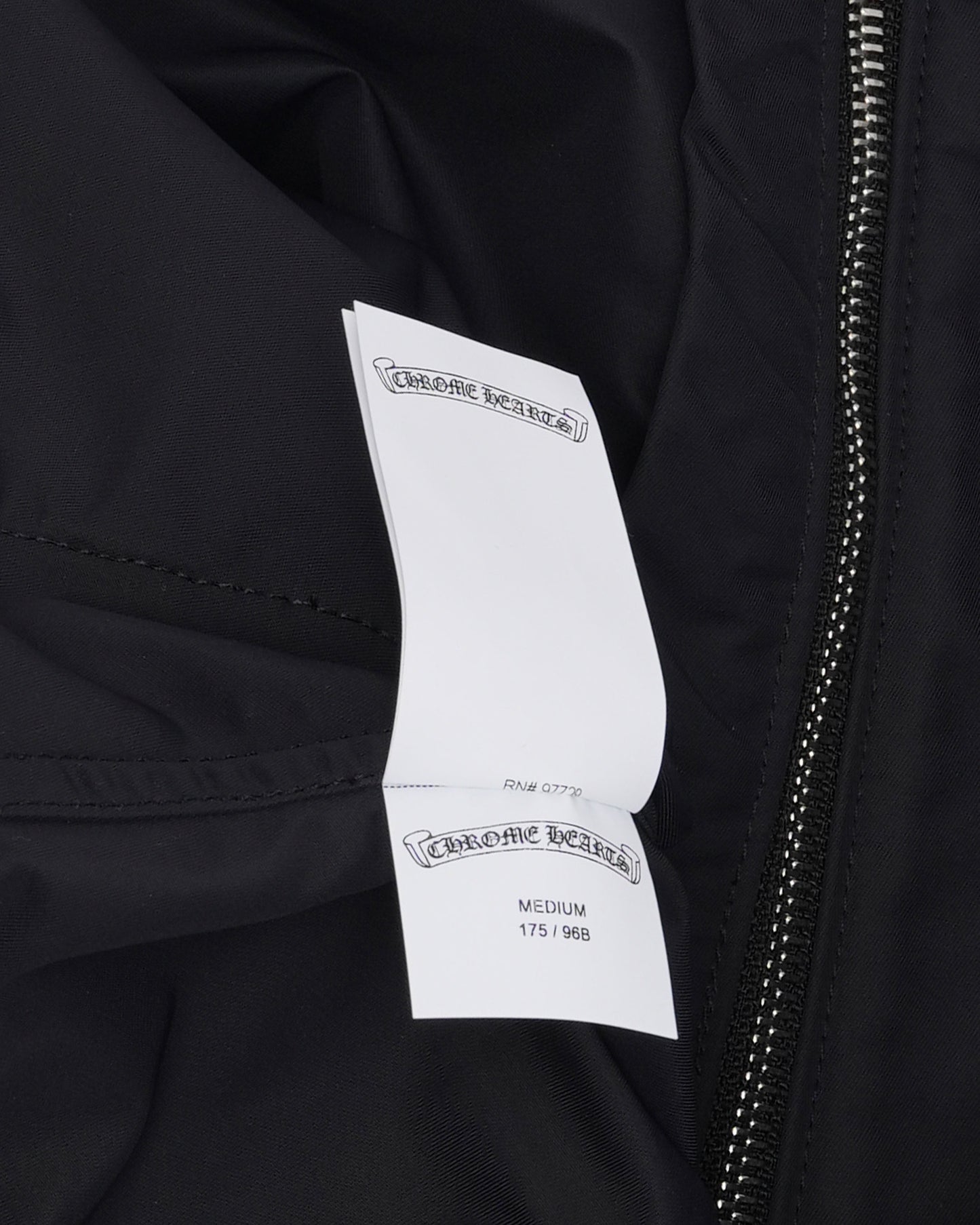 Nylon and Leather Sedated Zipper Shirt
