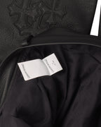 Leather Cross Patch Pants