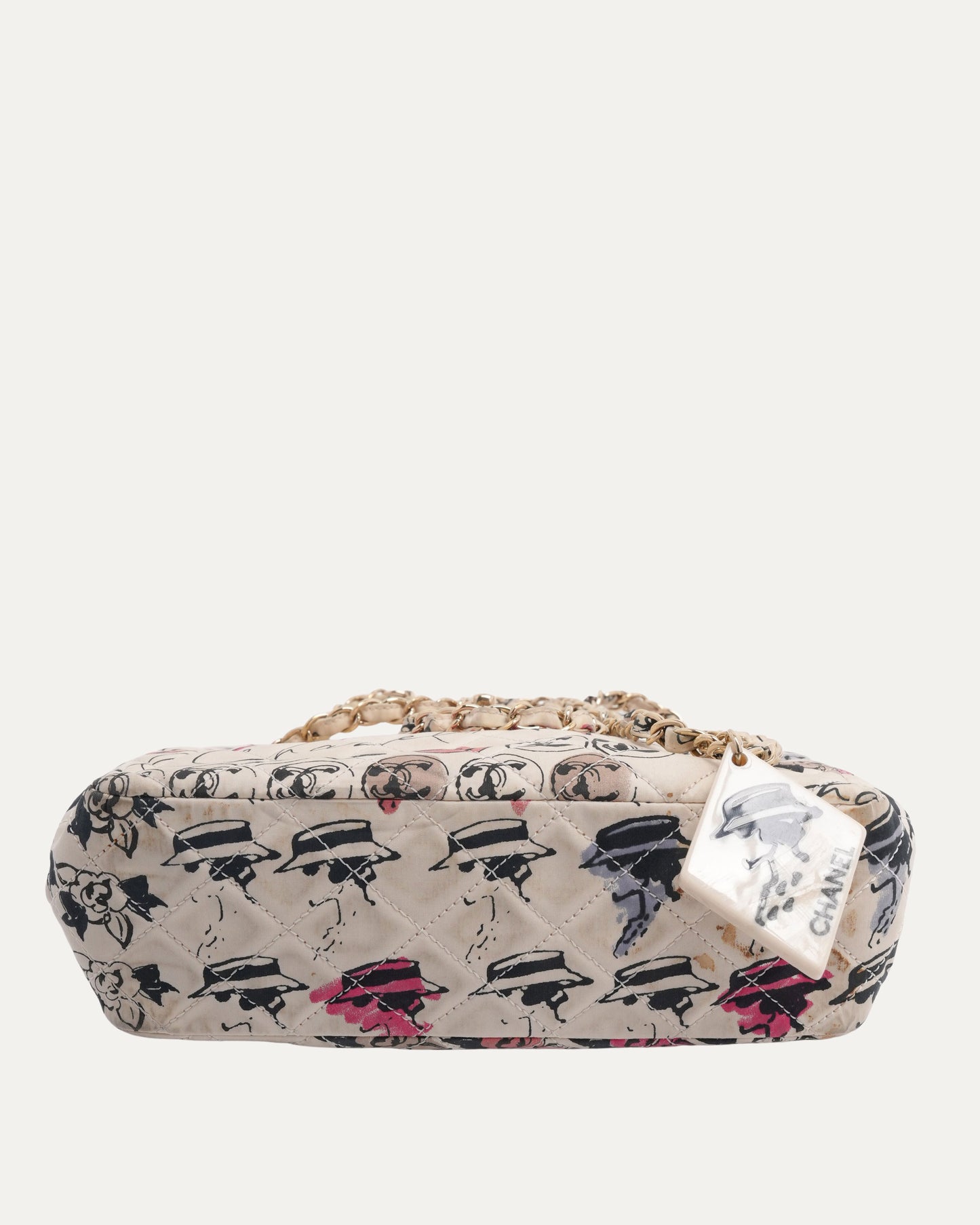 Quilted Canvas Rue Cambon Shoulder Bag