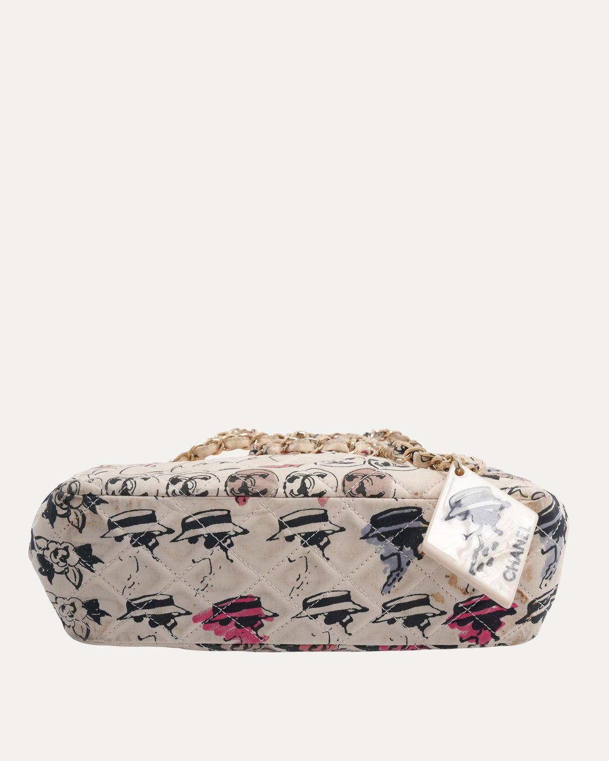 Quilted Canvas Rue Cambon Shoulder Bag