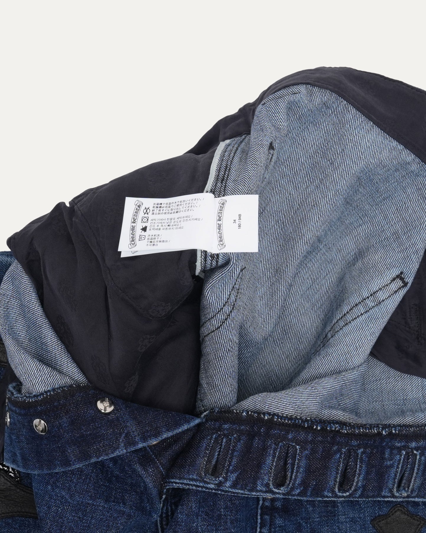 Turbo Diesel Cross Patch Double Knee Jean Shorts