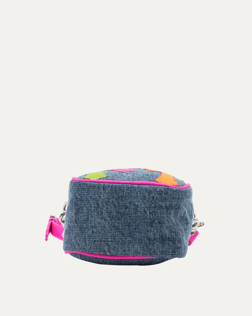 Denim Cross Patch Taka Bag