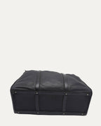 Cross Embellished Structured Duffle Bag