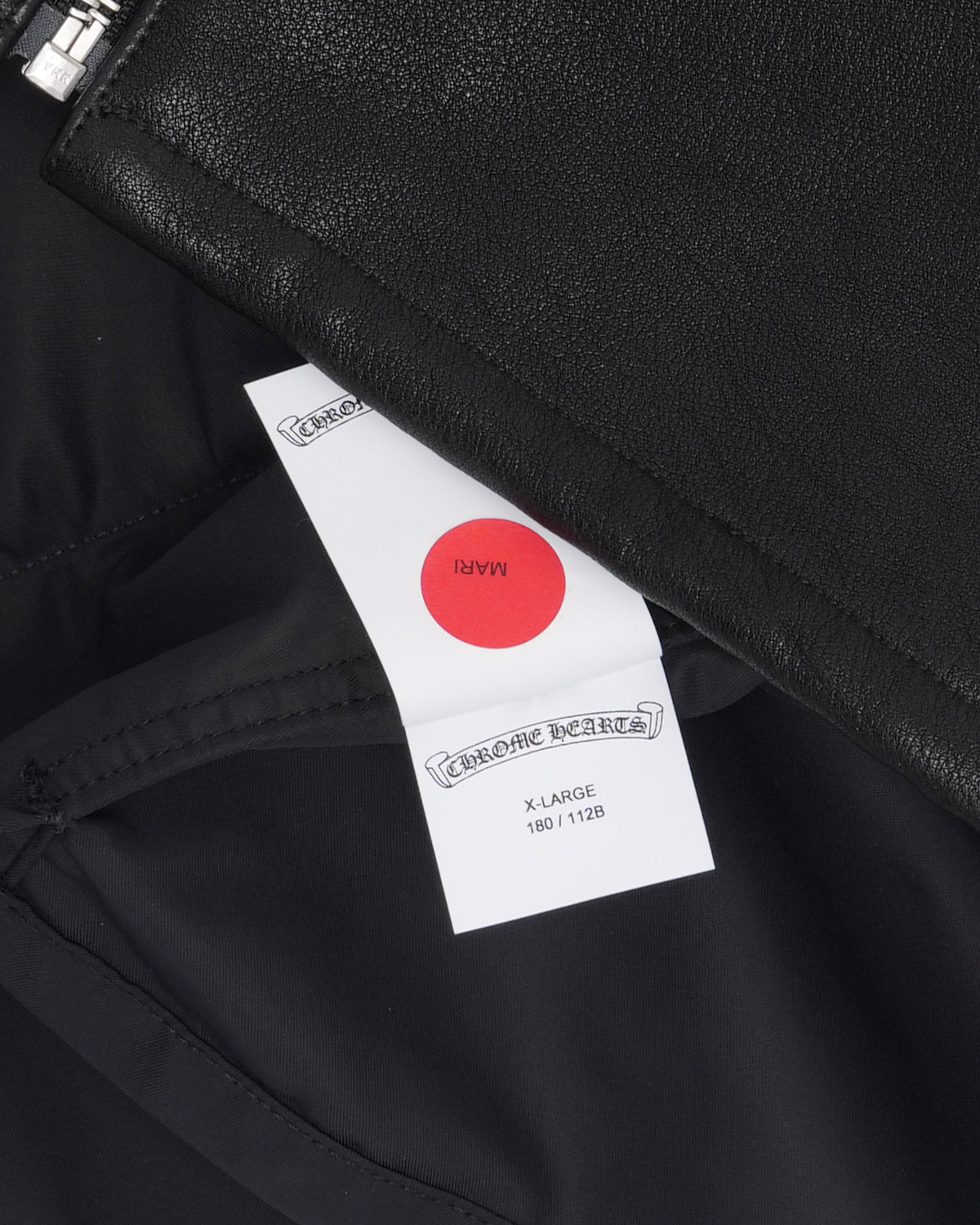 Nylon Leather Sedated Zipper Shirt