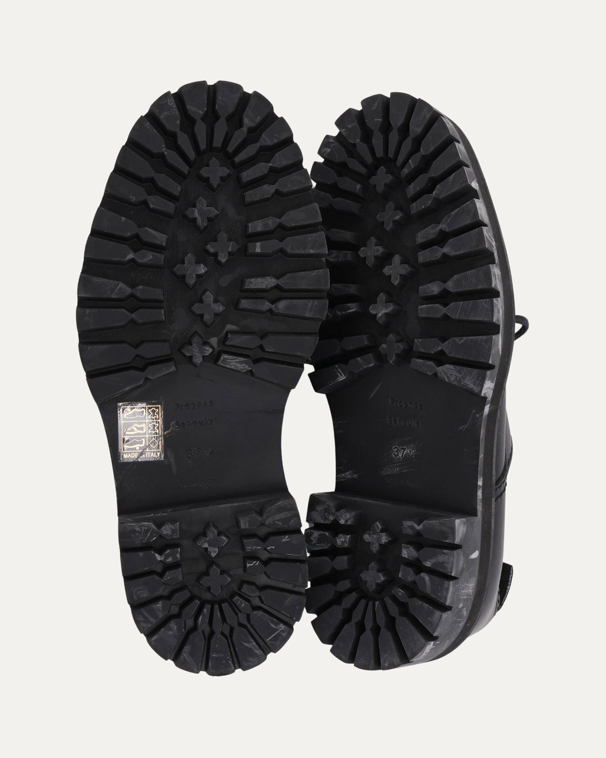Contrast Stitch Lug Sole Oxfords