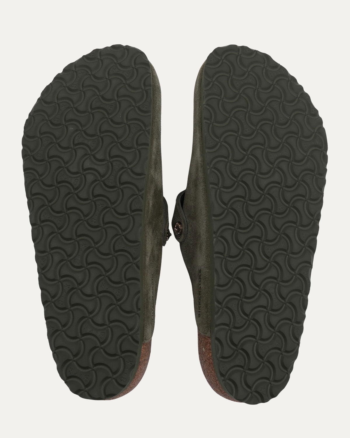 Dagger Embellished Shearling Lined Birkenstock Boston Suede Mule