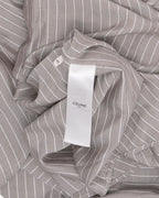 Striped Contrast Collar Shirt