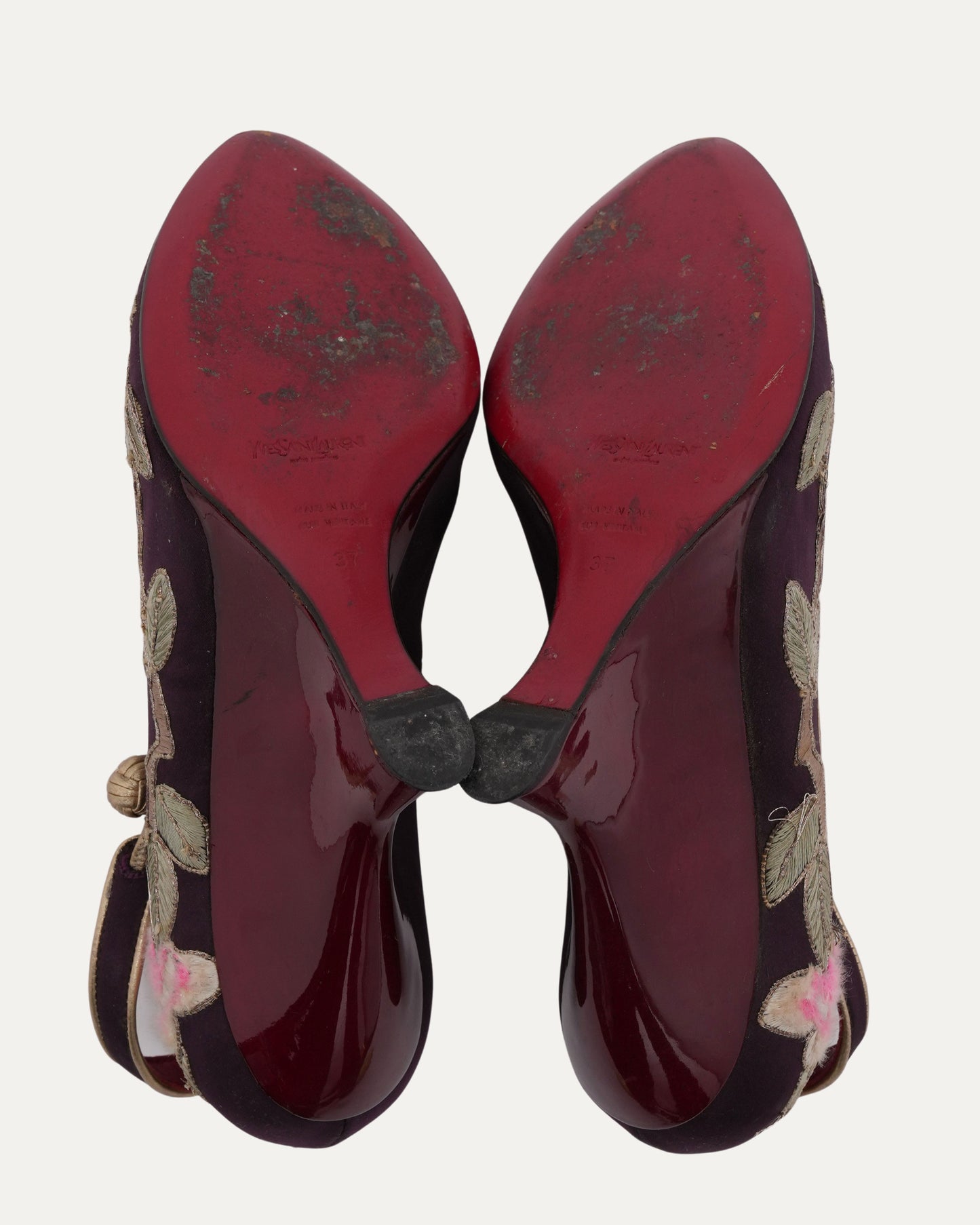 Tom Ford Era FW 2004 Embroidered Chinoiserie Heels