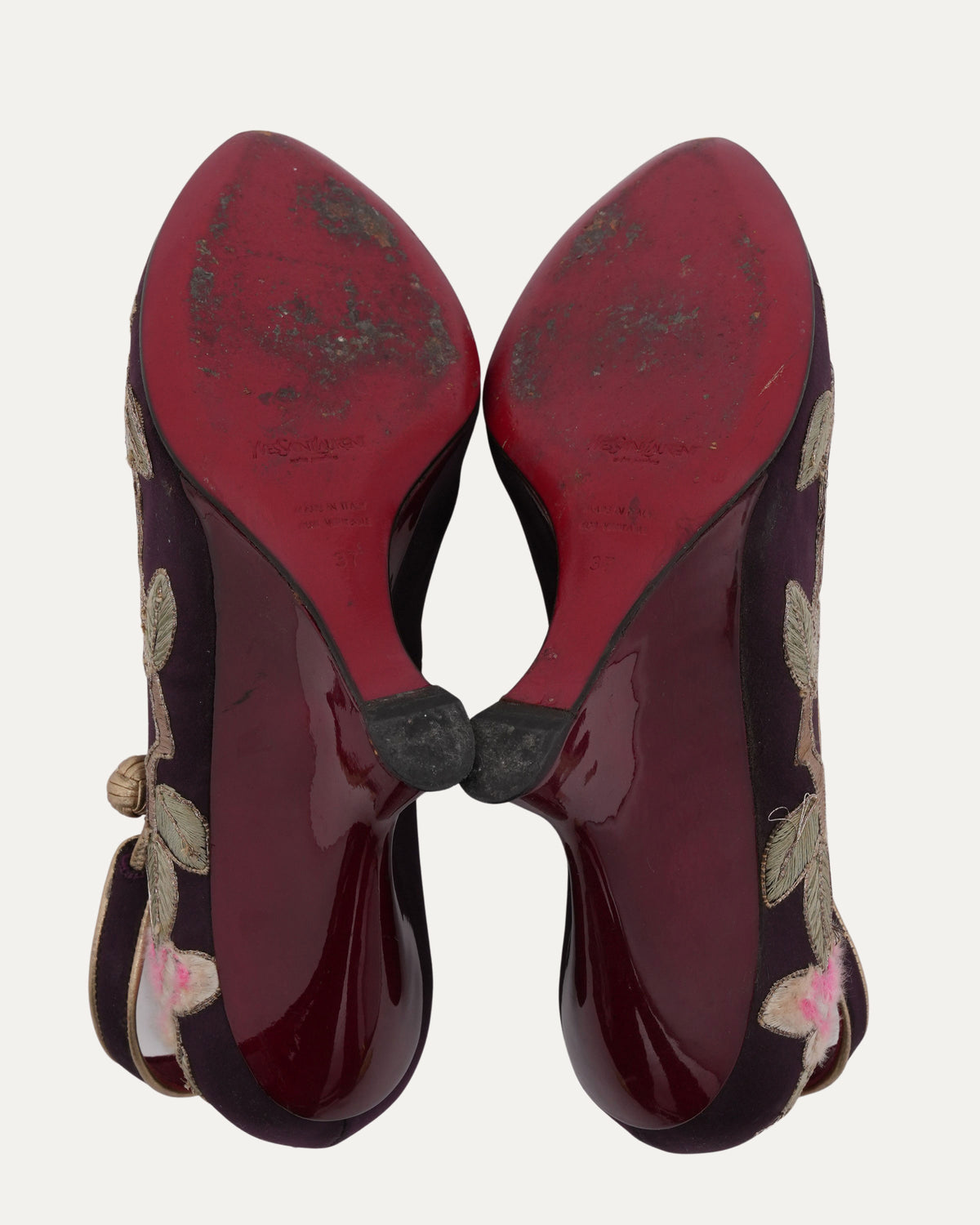 Tom Ford Era FW 2004 Embroidered Chinoiserie Heels