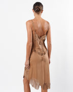 SS 2003 Laser Cut Leather Dress