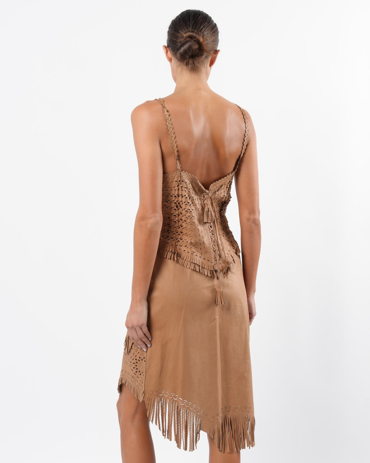 SS 2003 Laser Cut Leather Dress