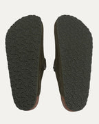Dagger Embellished Birkenstock Boston Shearling Lined Suede Mule