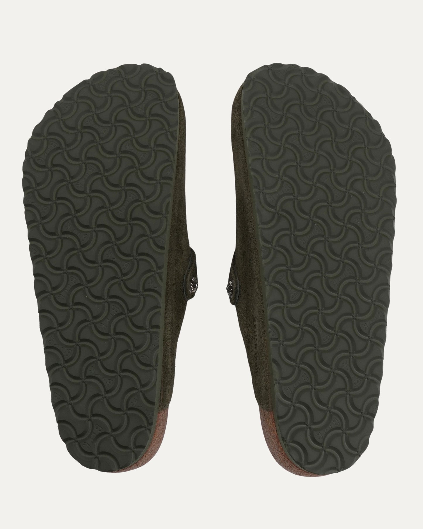 Dagger Embellished Birkenstock Boston Shearling Lined Suede Mule