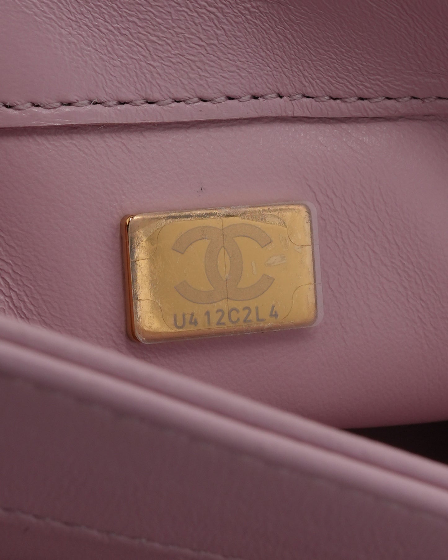 Small Quilted Color Match Flap Bag