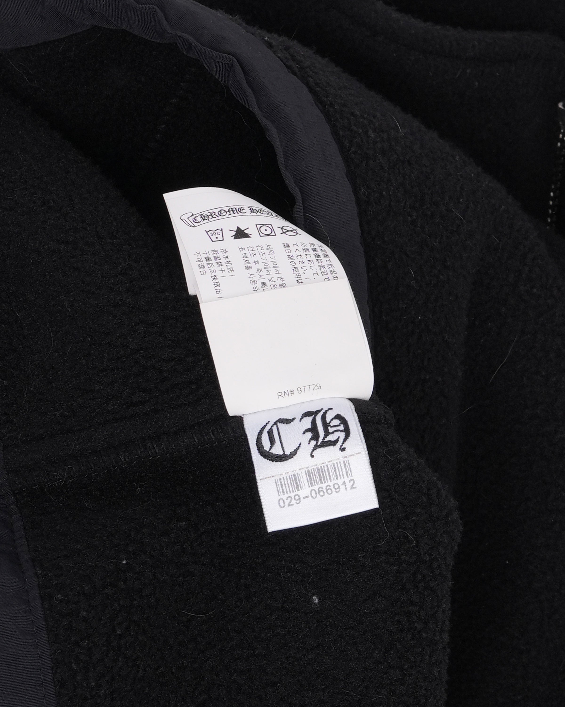 Chrome Hearts Horseshoe Logo Fleece Quarter Zip Sweatshirt