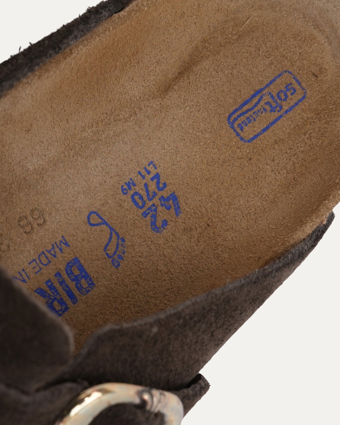Dagger Embellished Birkenstock Boston Suede Mule