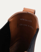 Patent Leather Lug Sole Chelsea Boot