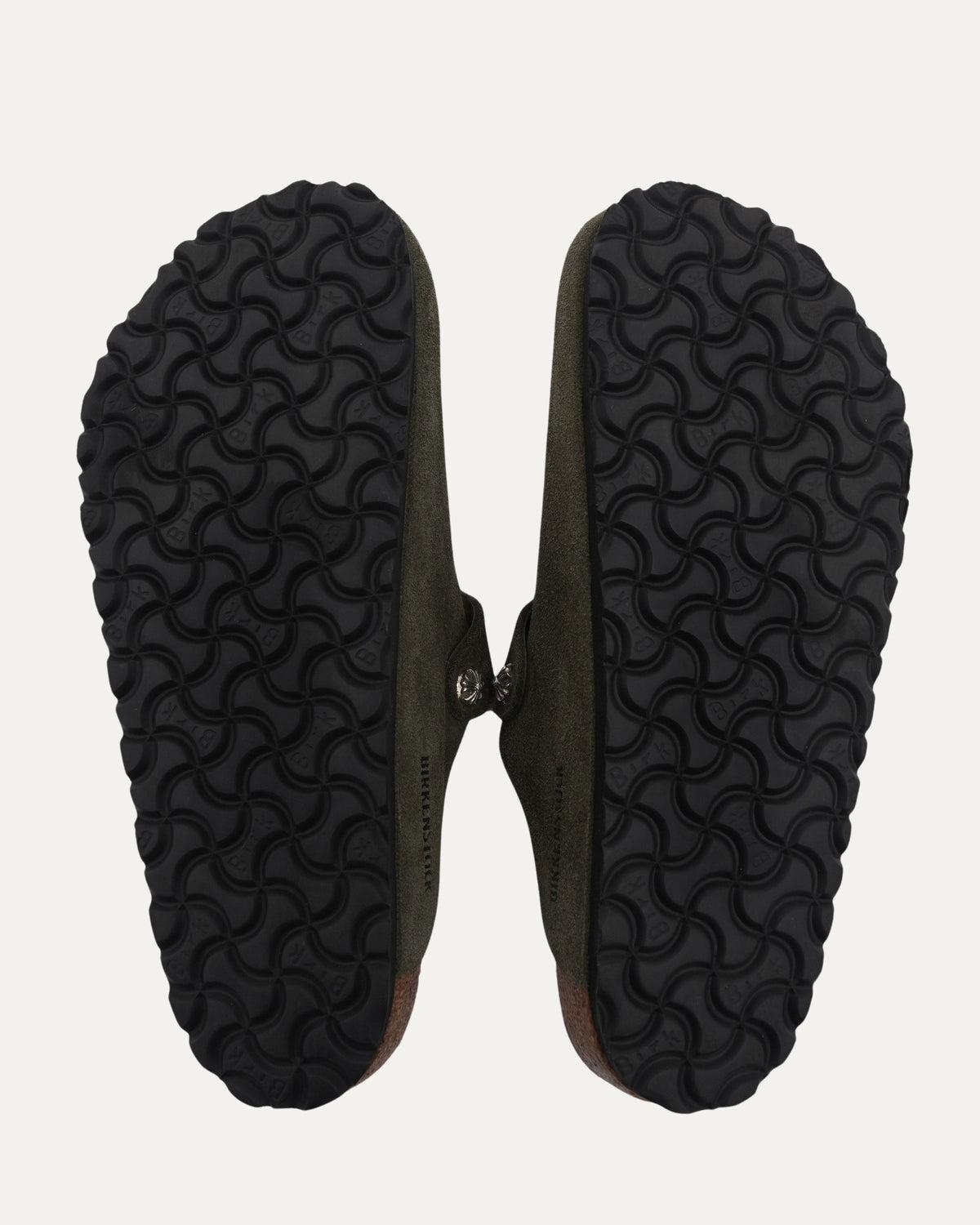 Dagger Embellished Birkenstock Boston Suede Mule