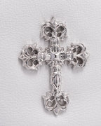 Filigree Cross Embellished Slouchy Mo Bag