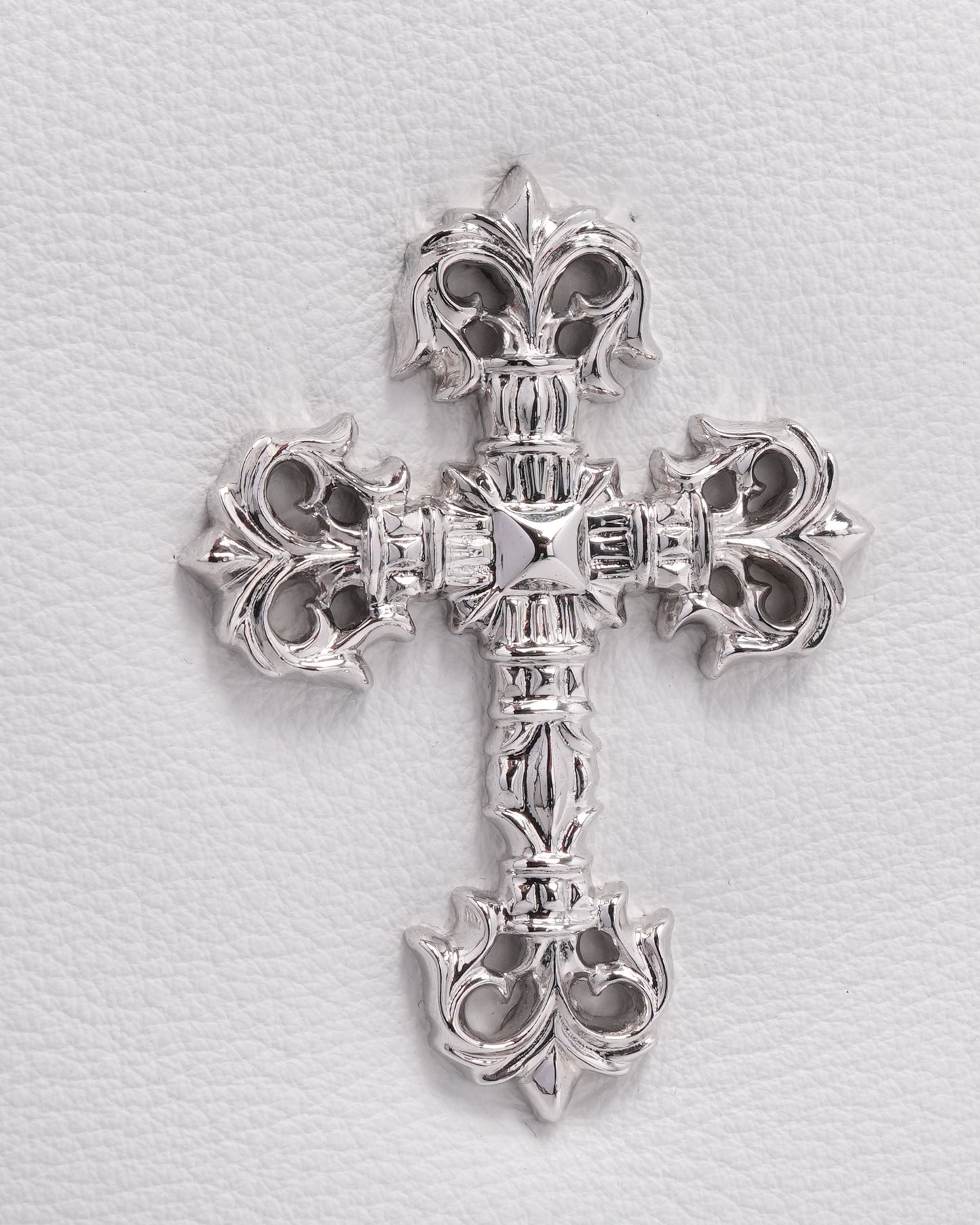 Filigree Cross Embellished Slouchy Mo Bag