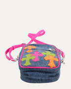 Cross Patch Denim Cross Body Taka Bag