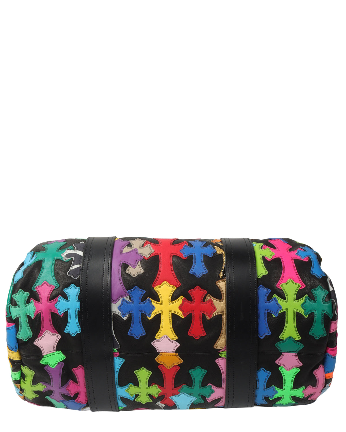 Multicolor Cross Patch Cemetery Mini Duffle Bag