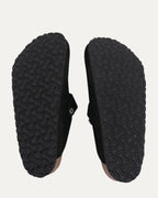 Cross Embellished Birkenstock Boston Suede Mule