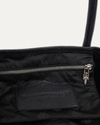Cross Patch Leather Tote Bag