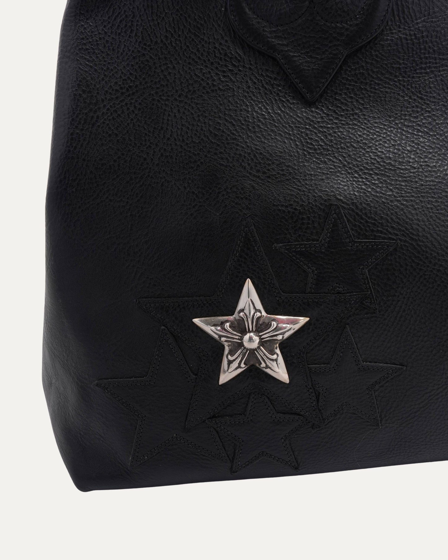 Star Patch Embellished Tote Bag