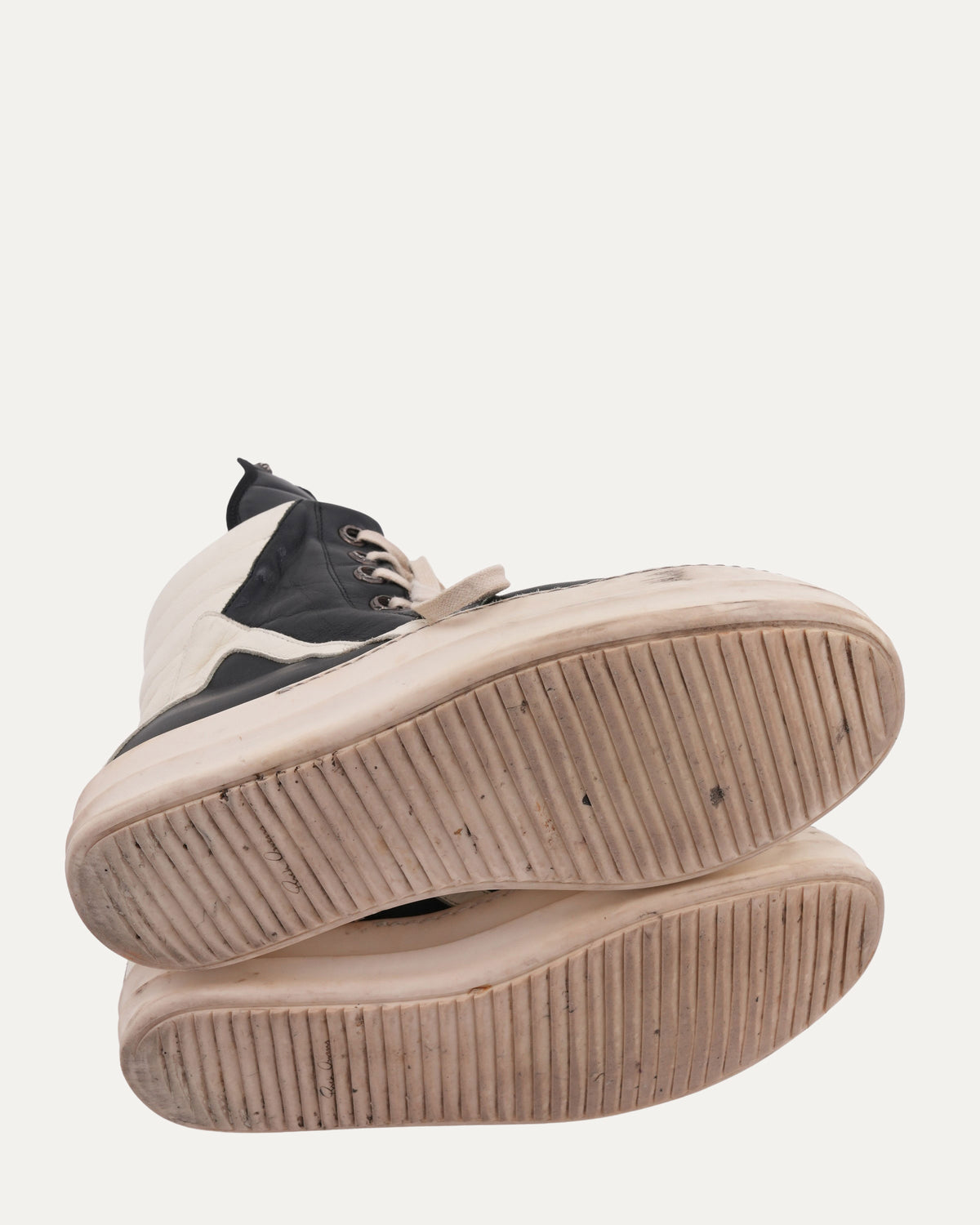 Rick Owens Cross Embellished Geobasket Sneakers