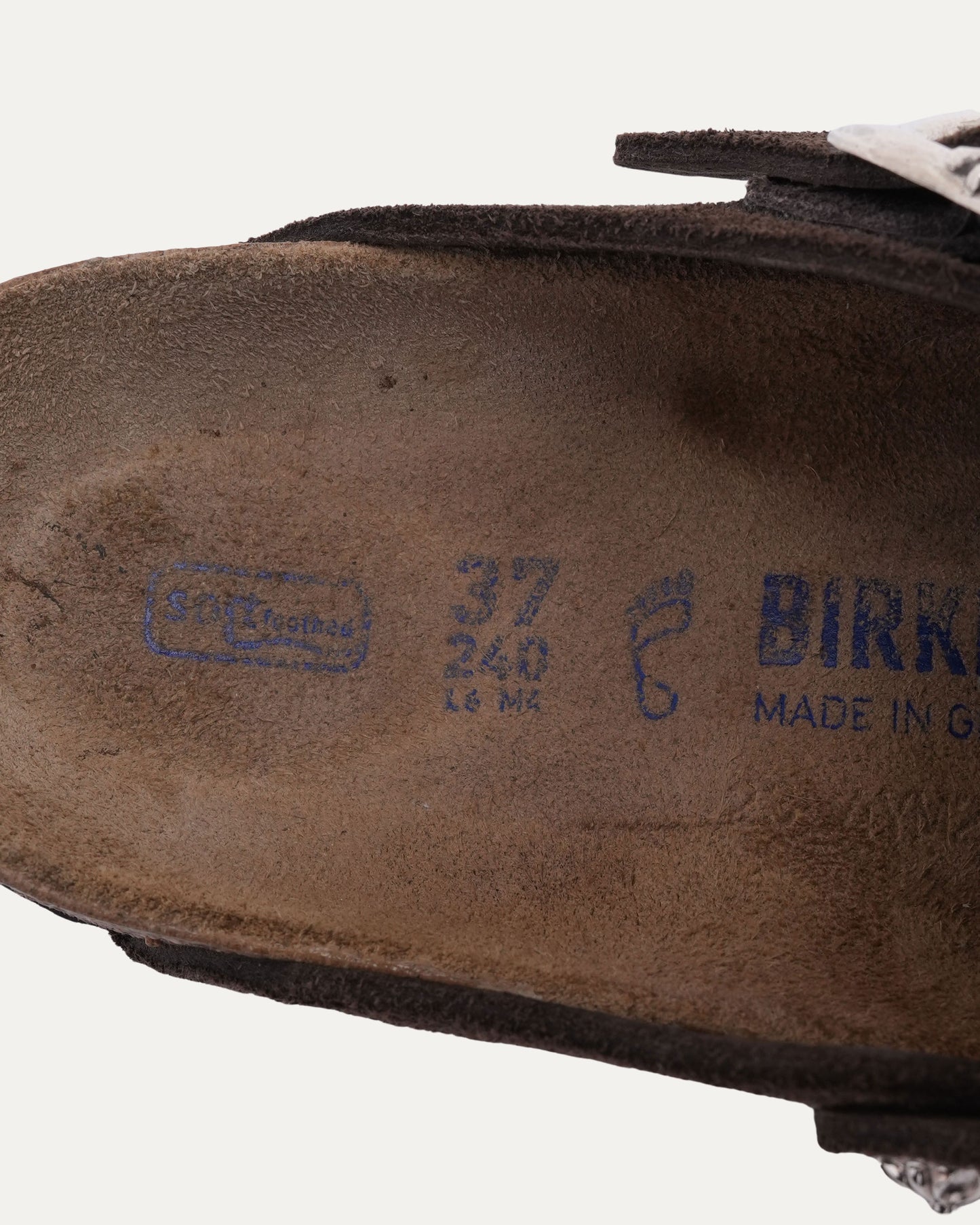 Dagger Embellished Birkenstock Boston Suede Mule