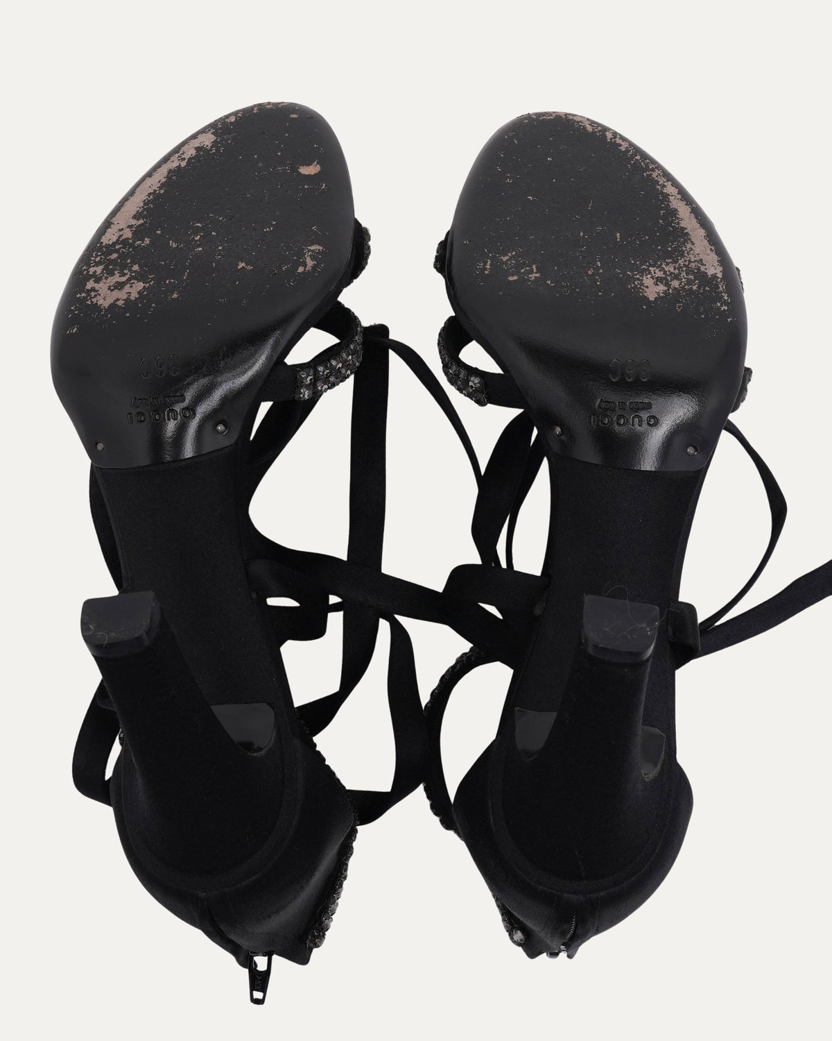 FW 2004 Satin and Crystal Heels
