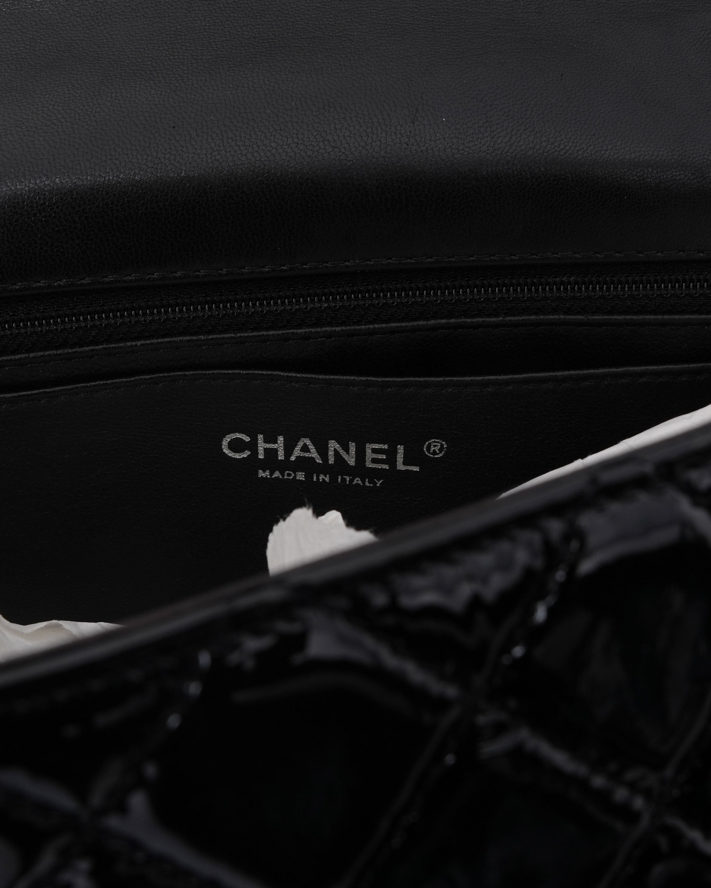 Chanel Patent Leather Jumbo Classic Double Flap Bag – Justin Reed