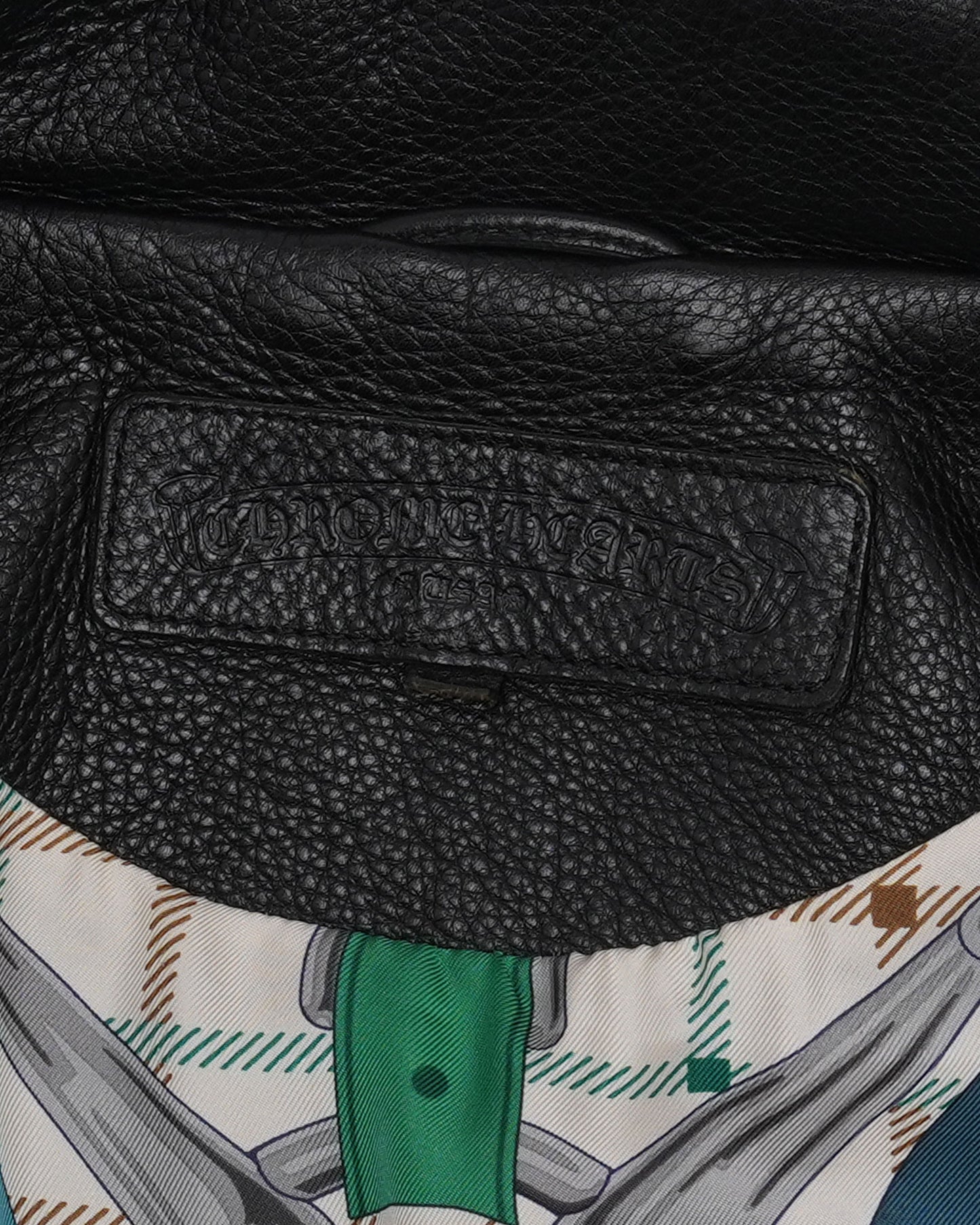 Hermes Silk-Lined JJ Dean Leather Jacket
