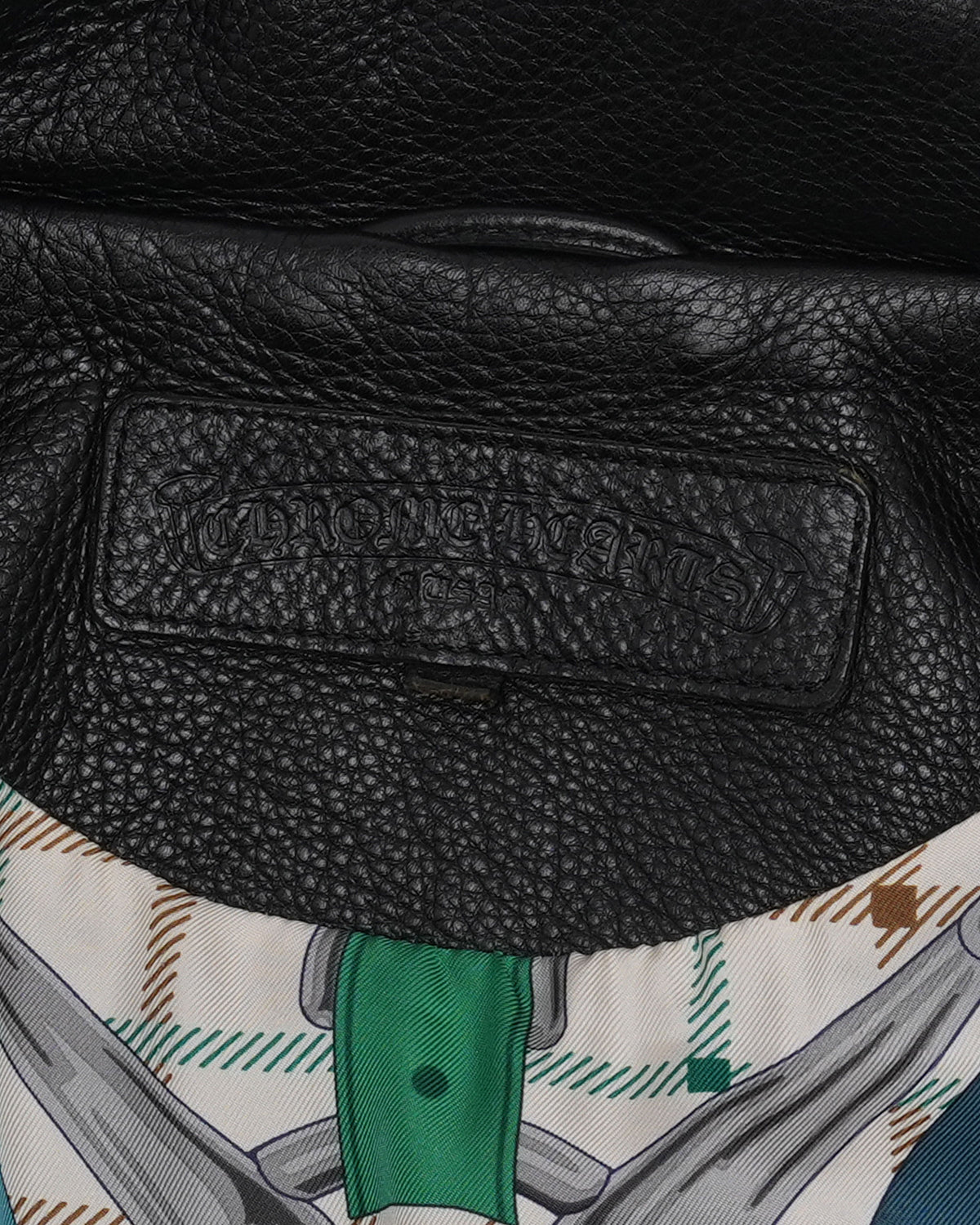 Hermes Silk-Lined JJ Dean Leather Jacket