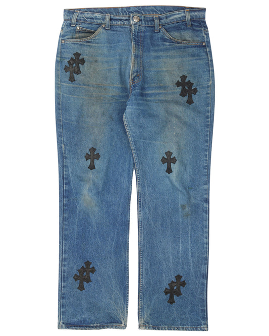 Levi Leather Cross Jeans