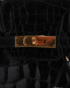 Shiny Porosus Crocodile Birkin 35