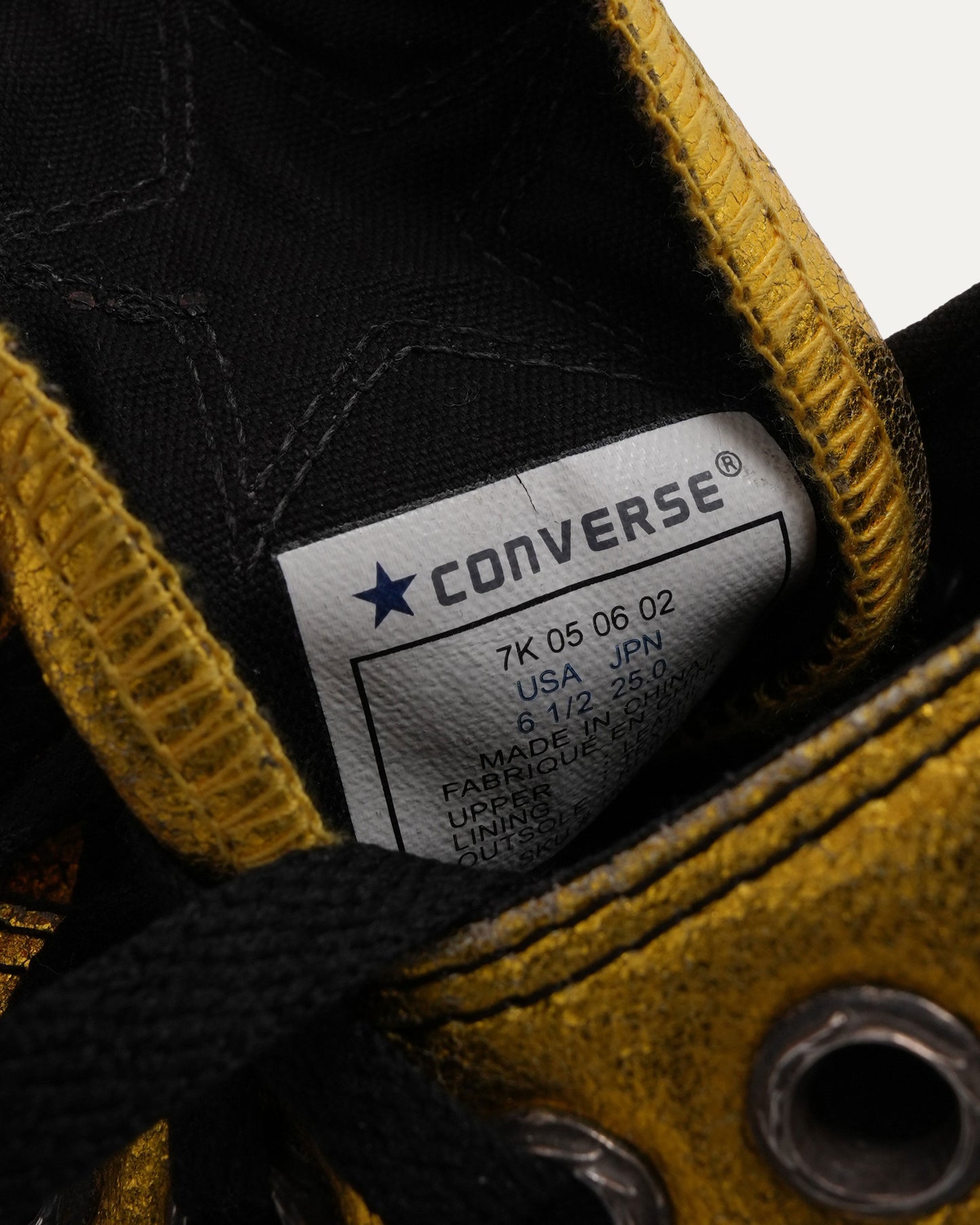 Leather Star Patch Chuck Taylor Sneakers