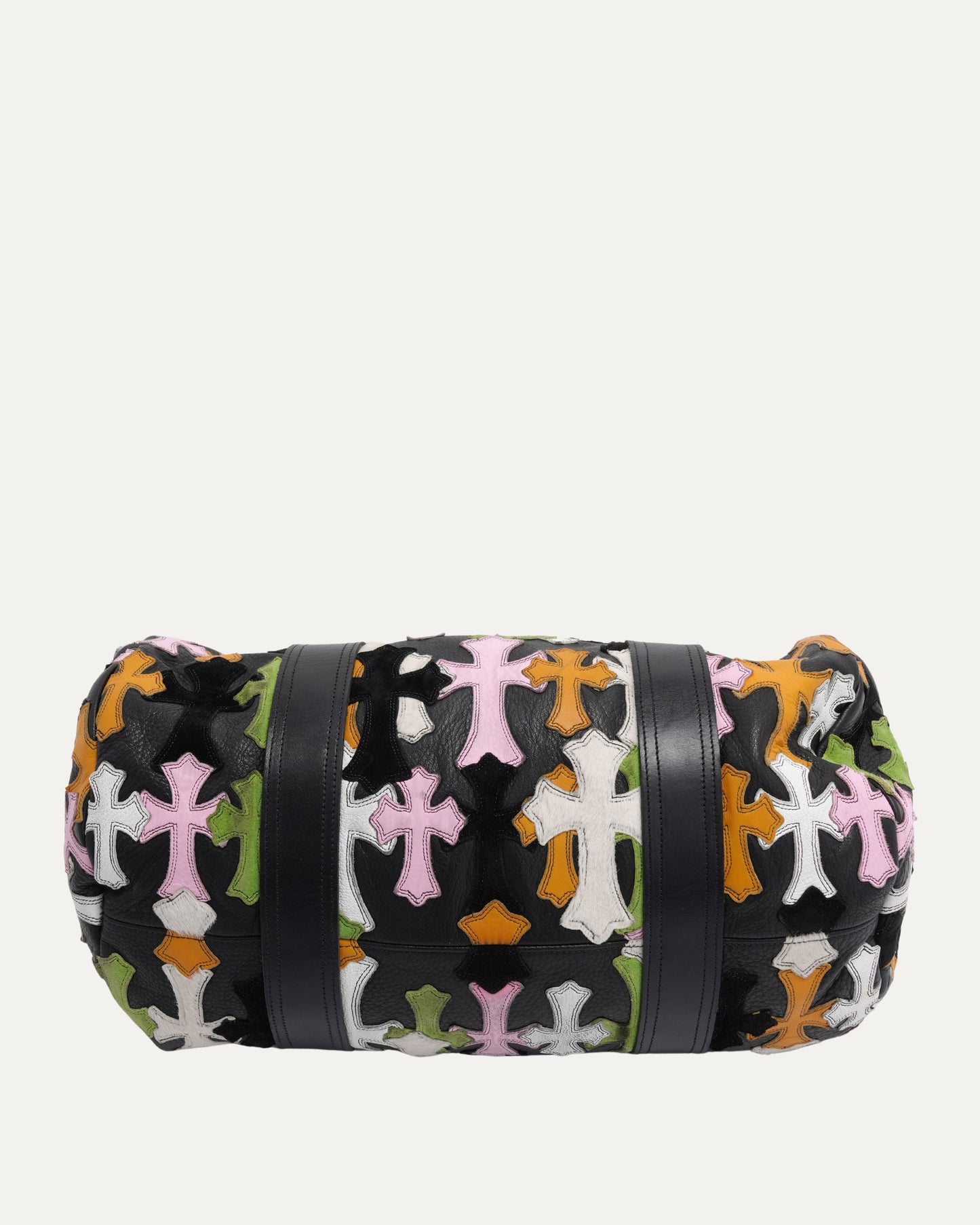 Multicolor Cross Patch Duffle Bag