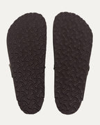 Cross Embellished Birkenstock Boston Suede Mule