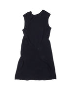 Backless Ribbed Knit Midi Dress