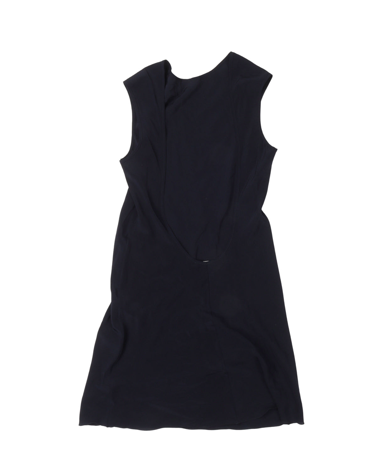 Backless Ribbed Knit Midi Dress