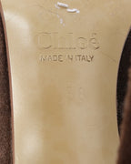 FW 2001 Ombre Velvet Runway Boots