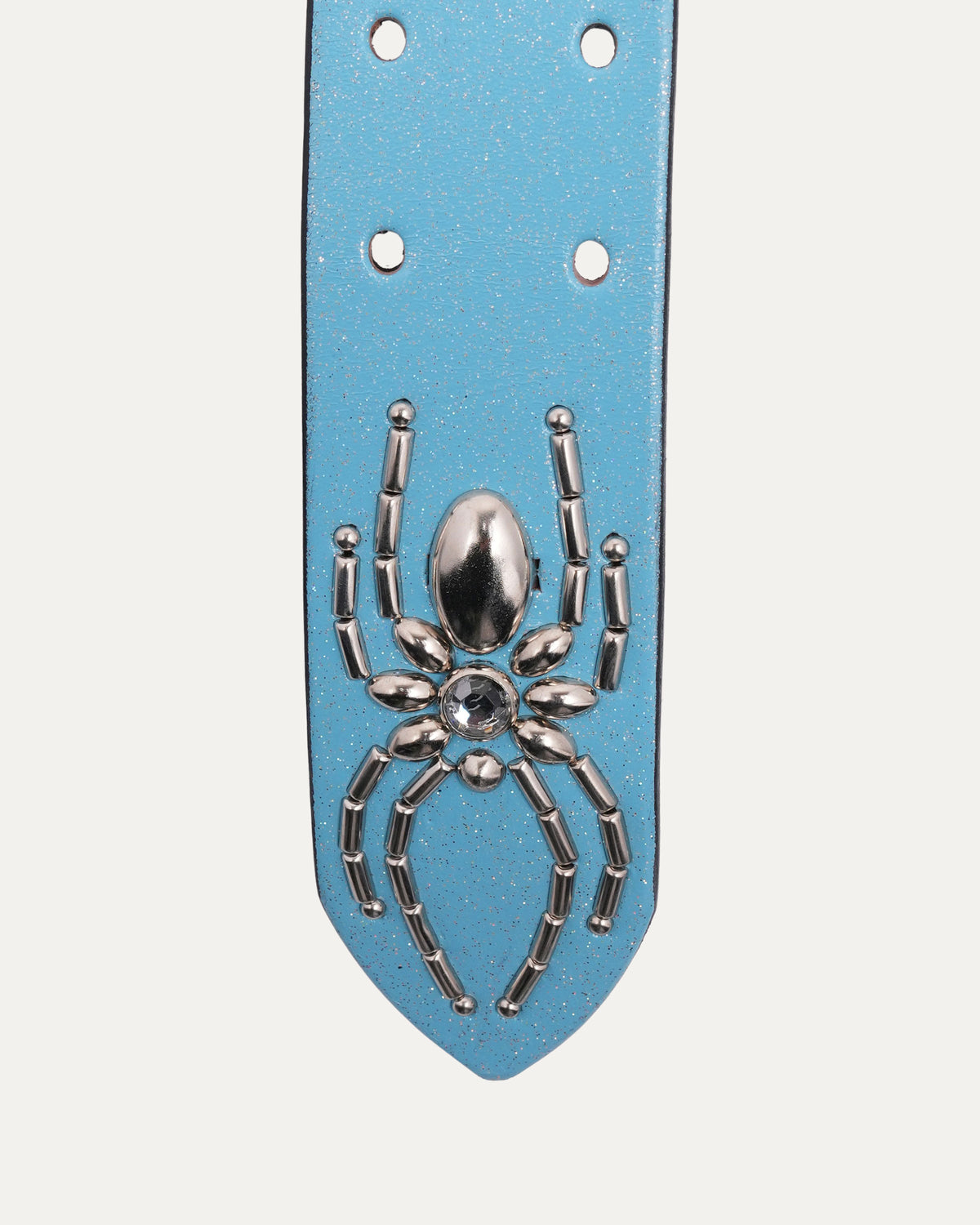 Studded Zebra Inlay Belt