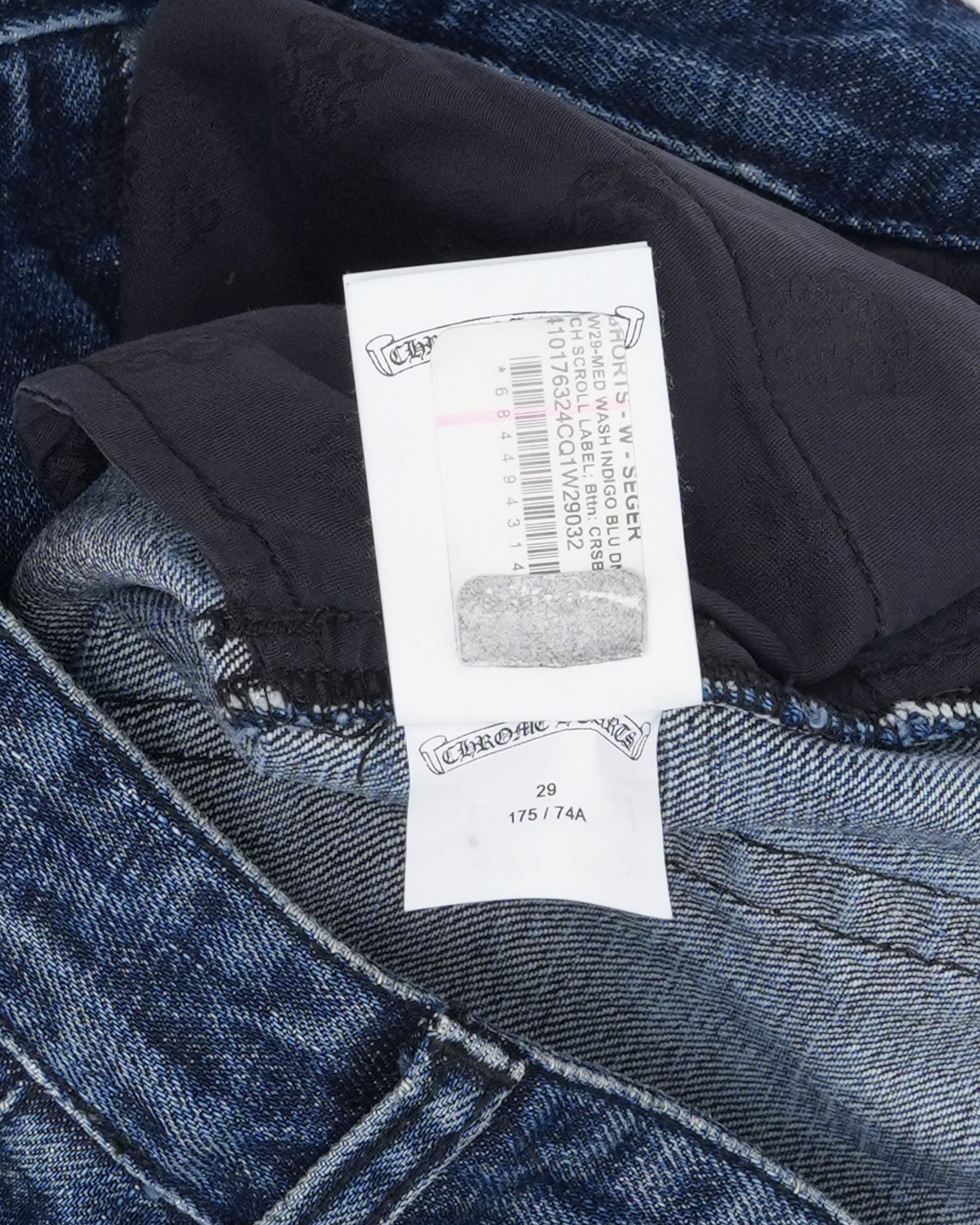 Turbo Diesel Cross Patch Jean Shorts