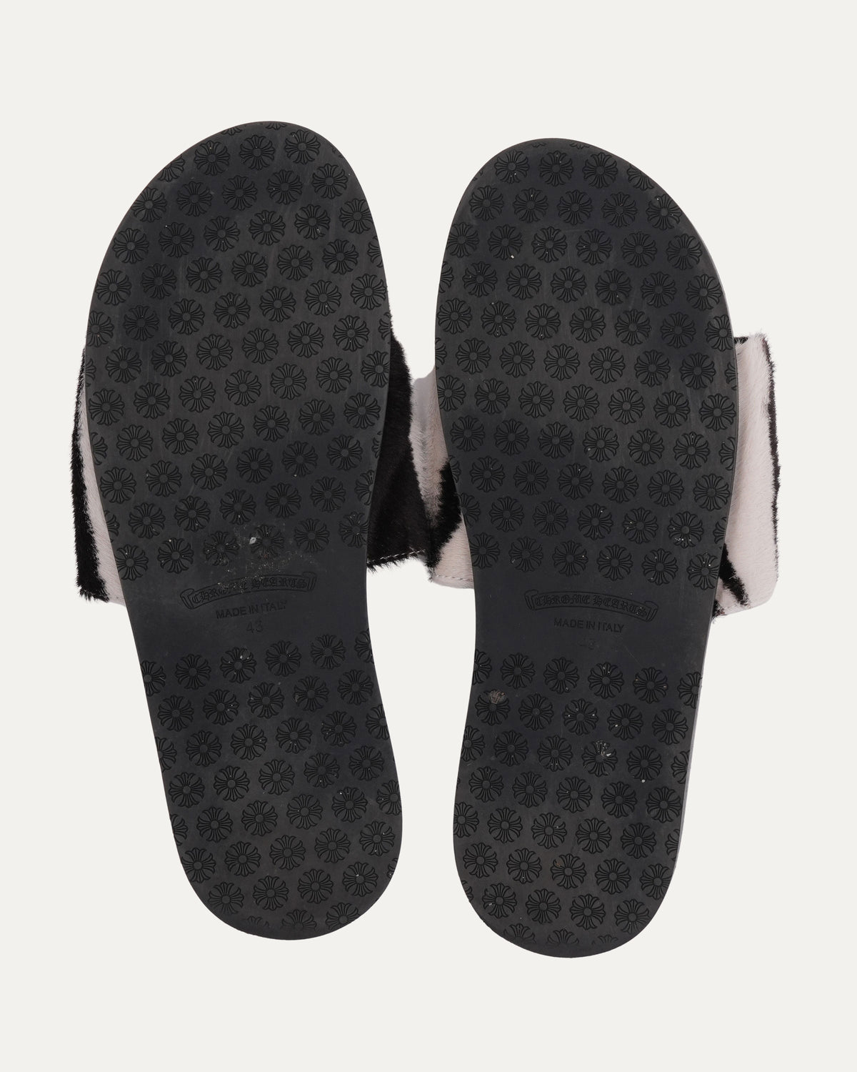 Filigree Embellished Plus Cross Patch Slides