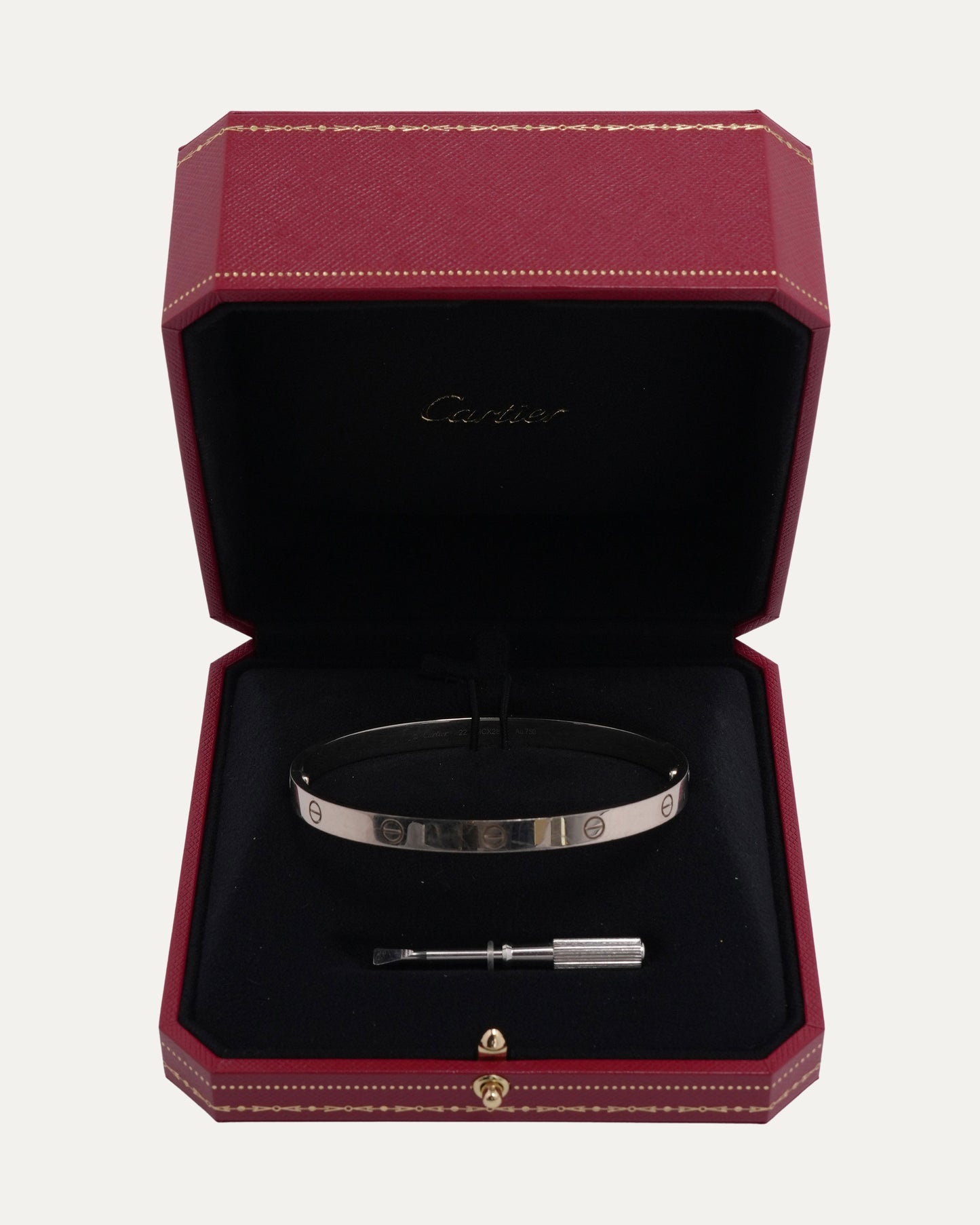 White Gold Love Bracelet
